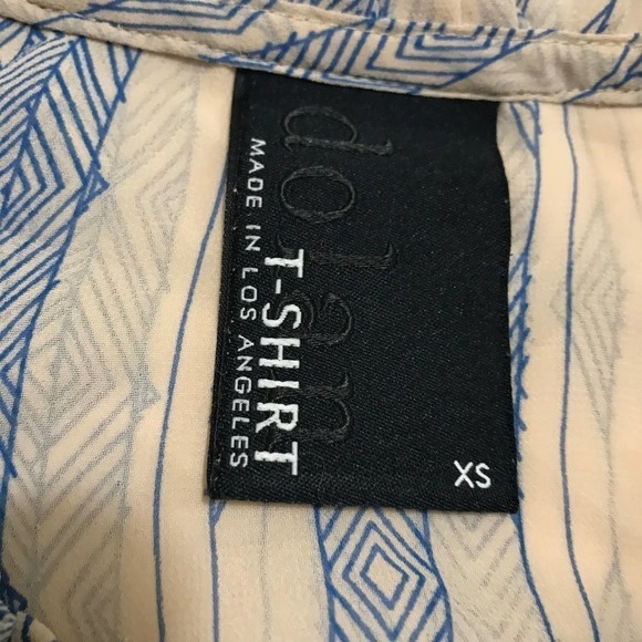 Dolan Anthropologie Sheer Blouse XS Long Sleeve Bohemian Flowy Cottagecore Shirt - Picture 6 of 7